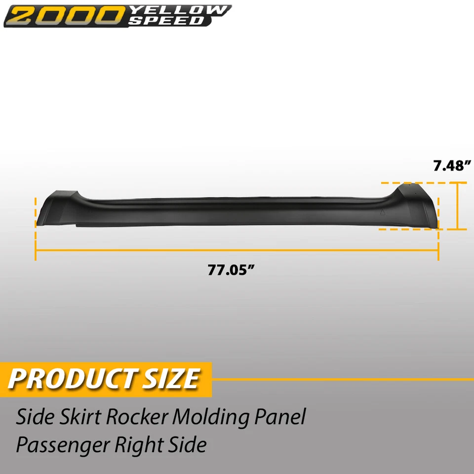Fit For 11-20 Jeep Grand Cherokee Side Skirt Rocker Molding Panel Right Side Foto 3 de 4
