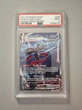 PSA 9 Inteleon VMAX Fusion Strike-Secret 2021 Holo 266/264