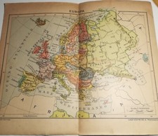 CARTINA VINTAGE - EUROPA POLITICA - MONDADORI - RARA DA COLLEZIONE