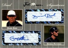 2007 Daniel Bard * George Kottaras * Autograph Rookie SILVER Auto #/25
