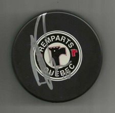Anthony DuClair Signed Quebec Remparts Puck Rangers Blue Jackets Blackhawks