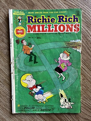 RICHIE RICH MILLIONS Comic book; #73 1975 Harvey Publications