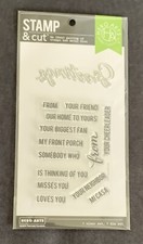 NEW Hero Arts Stamp and Cut Greetings Stamp and Die Set