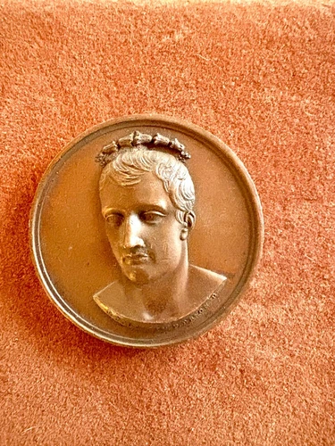 EGYPT , CONQUEST OF EGYPT COPPER MEDAL 1798 NAPOLEON ( 24 ) NGC MS 63 , RARE