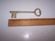 Brass Skeleton Key 5 5/8"