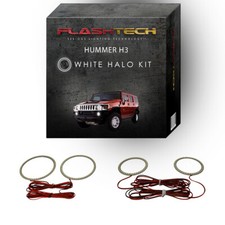 White Angel Eye Led Halo Ring Kit For 2006-2010 Hummer H3 Headlight Fog Lights White Angel Eye Led Halo Ring Kit For 2006-2010 Hummer H3 Headlight Fog Lights