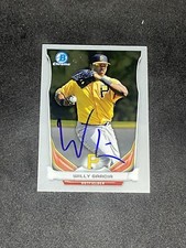 Willy Garcia 2014 Bowman Chrome Prospects #BCP9 Pittsburgh Pirates Signed Card