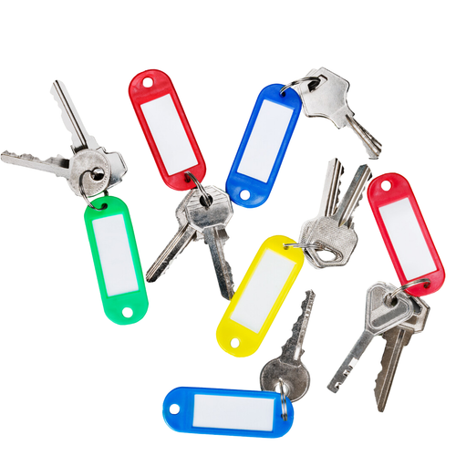 Key Ring Tags Key Tags with Labels Write On Labels for Easy Id Home