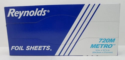 Reynolds 720M Metro Aluminum Foil Sheets 12" x 10.75", 200/Box (LOC. K1F)