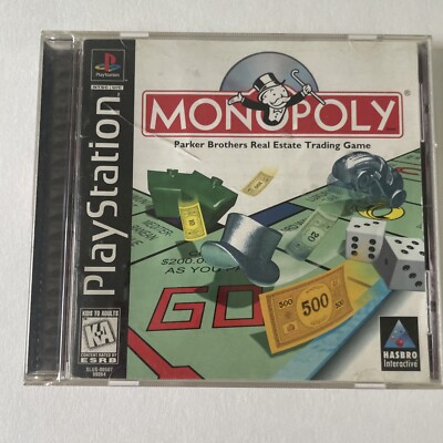 Monopoly (Sony PlayStation 1, 1998) Preowned, Not Tested