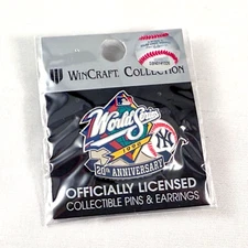 New Sealed! New York Yankees 1998 World Series 20th Anniversary Pin Aminco