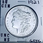 1921 BU GEM MORGAN SILVER DOLLAR UNC MS+++ U.S. MINT RARE COIN 6556