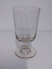 Victorian pub rummer/ale glass, ogee bowl, capstan stem,tool marks ,c 1860-1900