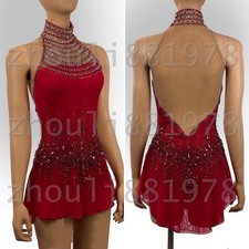 New Ice Figure Skating Dress Figure Skating Dress For Competition red