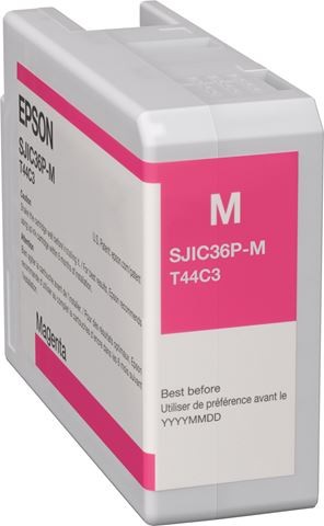 Encre Epson SJIC36P M magenta fidélité colorimétrique industrielle certifiée