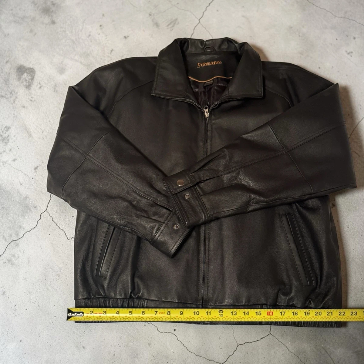 St. John's Bay Leather Outer Shell Coats, Jackets & Vests for Men