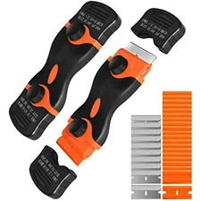 Razor Blade Scraper Tool &ndash; Metal & Plastic, 20 Blades, Sticker & Glue Remover