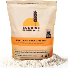 Heritage Organic Bread Flour Blend - 2.0 Lbs | Organic Unbleached Bread Flour Ea
