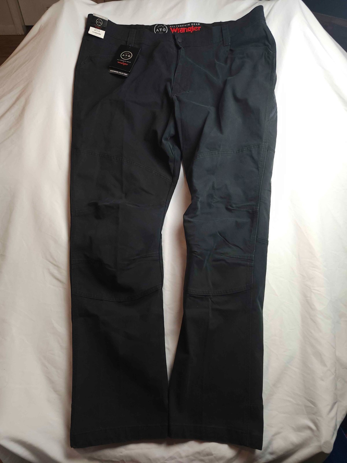 ATG by Wrangler Reinforced Utility Pants Mens Size 44X32 Black Workwear NWT