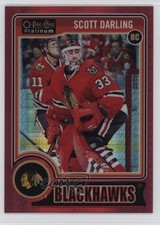 2014-15 O-Pee-Chee Platinum Red Prism 82/135 Scott Darling #151 0f7x