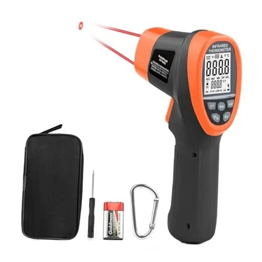 HOLDPEAK Digital IR Thermometer 58°F to 1472°F - Digital - Non-Reflective
Opens in a new window or t