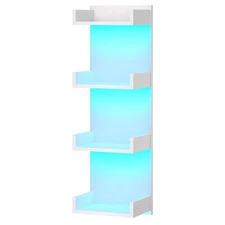 Floating Wall Shelves with Lights, Floating Shelf Wall Mounted for Storage, V...