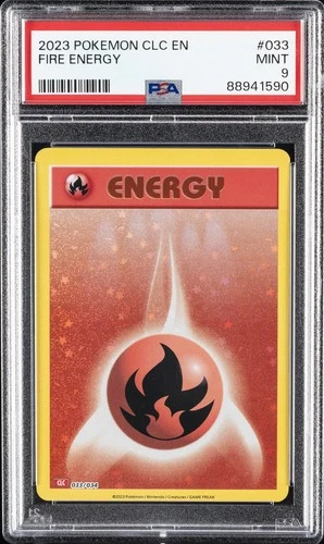 2023 POKEMON CLC-CLASSIC CHARIZARD & HO-OH EX DECK #033 FIRE ENERGY PSA 9