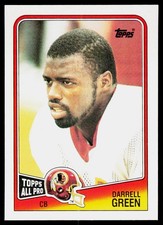 Darrell Green, 1988 Topps, #19, Washington Redskins,