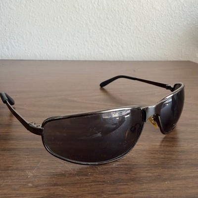 Uvex Tomcat Z87+ Safety Sun glasses Gunmetal Metal Frame Dark Gray Lens Mens