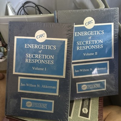 Energetics of Secretion Responses CRC Press Volumes 1 & 2 CRC Press Brand New