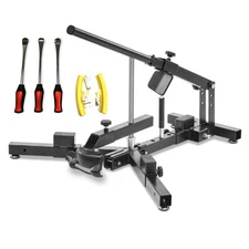 Set Motorcycle Tyre changer MD4B 12-21" + Tyre iron and rim protector set