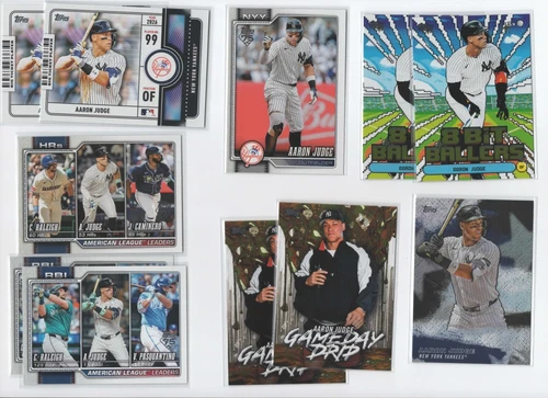 (11) Card 2026 Topps Celebration AARON JUDGE Lot with Multiple Inserts YANKEES