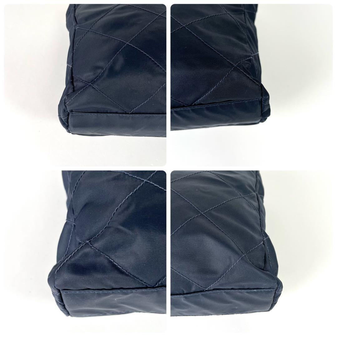 Excellent Condition PRADA Quilted Chain Shoulder Bag Navy thumbnail 20