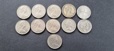 Australia 10 Cent Coins x11, 1969 - 2001.