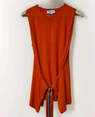 Amanda Wakeley Top Orange Wickel Kaschmir Neu Größe L