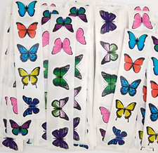 30 Colorful Butterfly Stickers/Scrapbooking/Crafts/Journals/Planner/Diary/0.85"