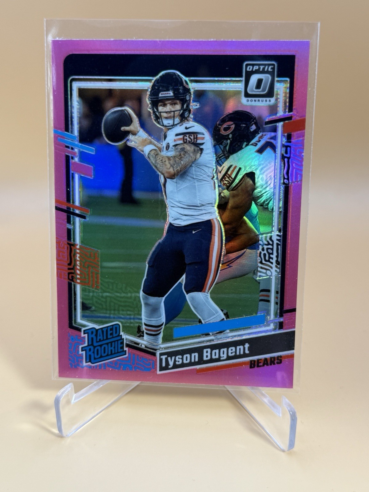 2023 Donruss Optic Tyson Bagent #216 RC Pink Chicago Bears
