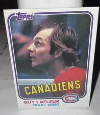 Guy Lafleur 1981-82 Topps #19 Montreal Canadiens NHL Hockey Trading Card