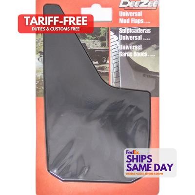 Dee Zee DZ 17939, 2 Pack Black Plastic Universal Mud Flaps Black 11In X 18In - Picture 1 of 10