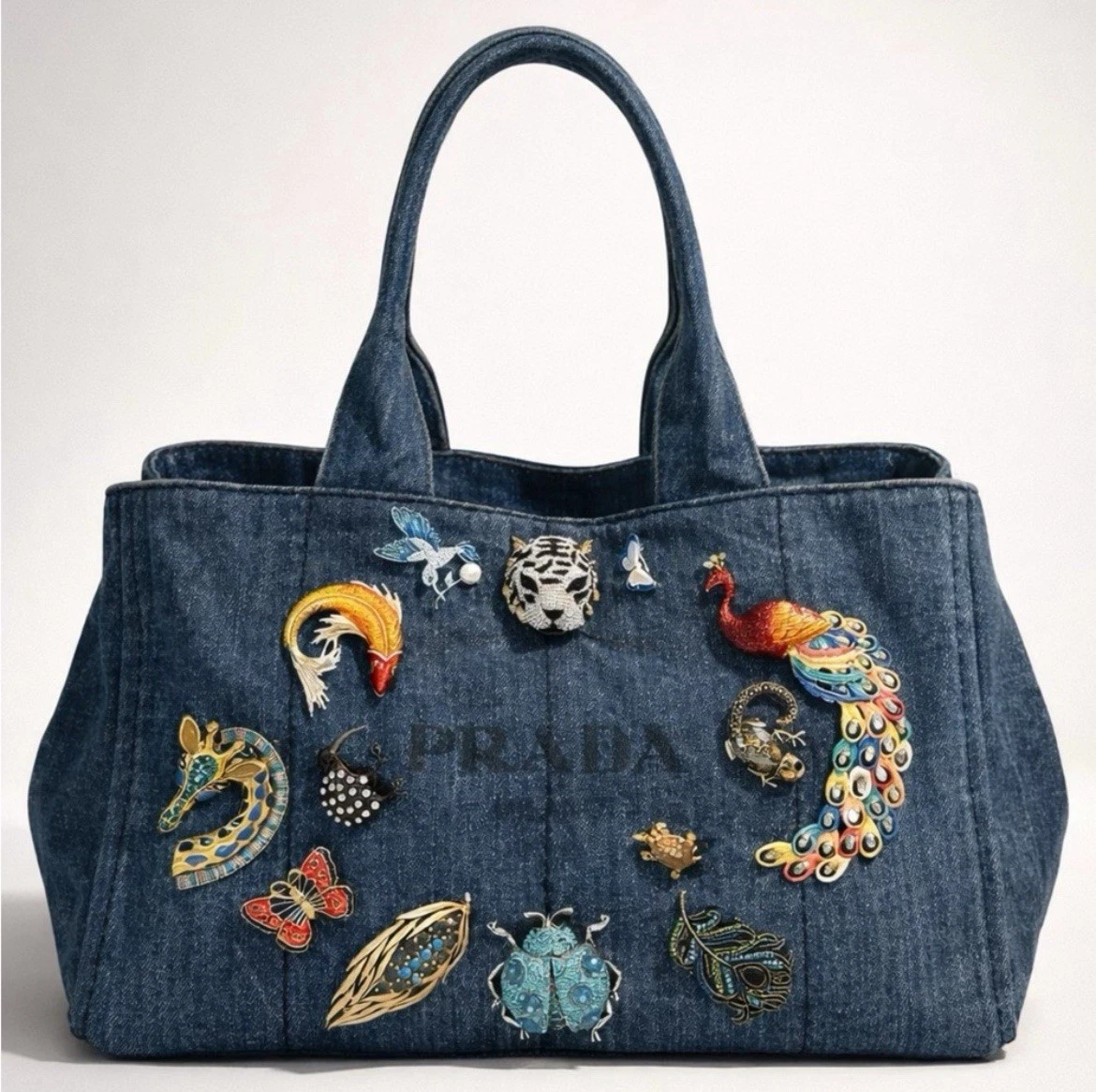 PRADA Canapa Tote Blue Bags & Handbags for Women for sale | eBay PRADA Canapa Tote Blue Bags & Handbags for Women for sale | eBay