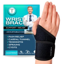 Adjustable Wrist Brace Compression Support for Carpal Tunnel RSI Arthritis