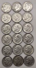 eighteen 1963 D ROOSEVELT DIMES 10C (#318) Denver, circulated, ungraded