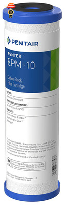 Pentair Pentek EPM-10 Carbon Block Water Filter, 1 Count (Pack of 1), White