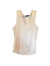 Banana Republic Women's Cream Tank Top Size Medium Silky