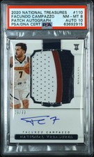2020 National Treasures Facundo Campazzo #110 Patch Auto RPA PSA 8 Auto 10