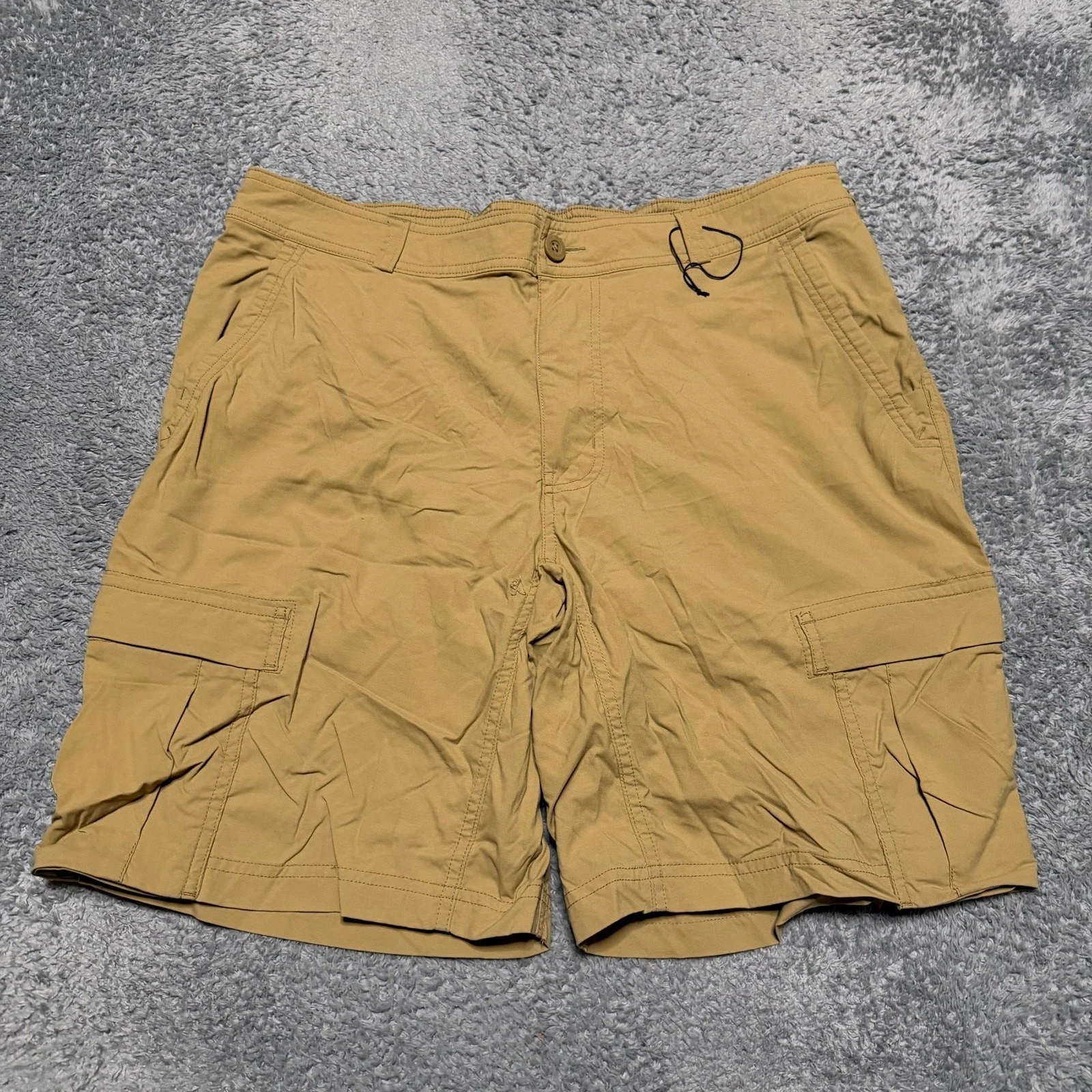 REI Shorts Mens 38 Cargo Tan Hiking Nylon Performance