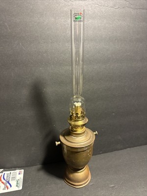 Antique Brass Oil Lamp Base Gaudard France Kerosene Lamp Burner #R62