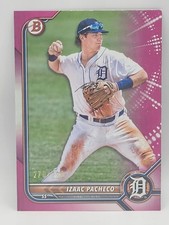 2022 Bowman Prospects #BP-106 Izaac Pacheco Magenta Parallel /299 Detroit Tigers