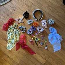 Vintage to now hair accessories lot hair clip scrunchies hairbands barrette