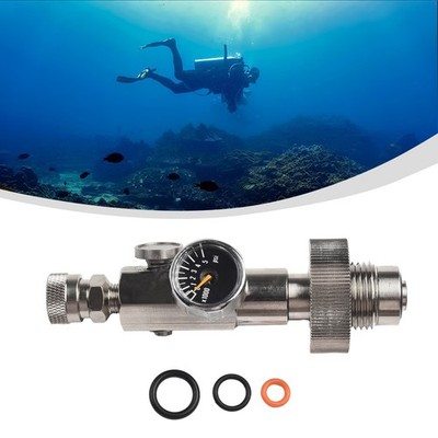4500Psi G5/8 HPA High Pressure Air Scuba Din Fill Station Adapter Charging-Value